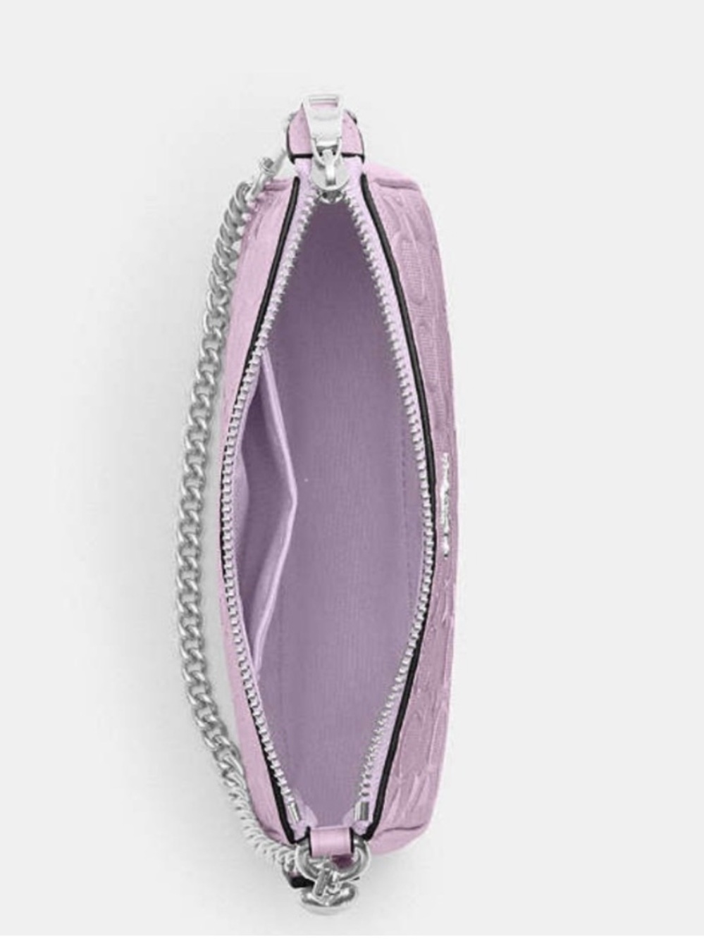 COACH Nolita 19 In Sig Leather W/Heart Charm
Wristlet Shoulder Bag Light
Violet - Picture 6 of 15